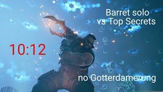 Final Fantasy 7 remake Barret solo vs Top Secrets 1012 no Gotterdamerung