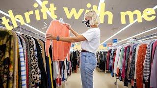 COME THRIFT WITH ME FOR SPRING 2022  bye winter  + thrift store try on haul 