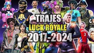 Todas las LUCK ROYALE DE ORO de FreeFire desde 2017 A 2024  40 SKINS LATAM