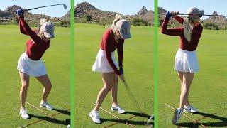 How to Swing a Golf Club  Being Basic with Paige Beginner Golfer Series