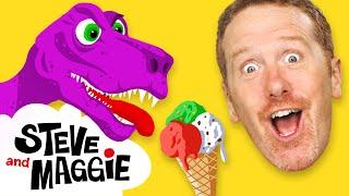 Ice Cream and Dinosaur Safari Play from Steve and Maggie for Kids  Speak English  Wow English TV