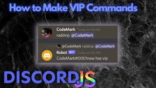 How to Code VIP Commands  #discordjs