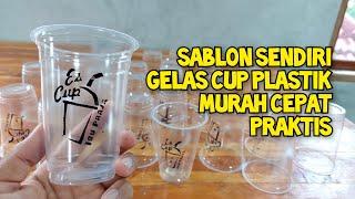 Cara Membuat Alat Sablon Gelas Cup Plastik Sendiri