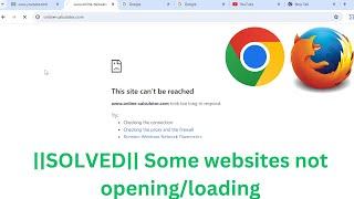2024 FIX- How to Fix Some Websites Not LoadingOpening in Any Browser Issue  Windows 1011