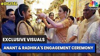 Exclusive Visuals From Anant Ambani & Radhika Merchants Engagement Ceremony  WATCH  CNBC-TV18