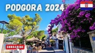  Chorwacja 2024. Wakacje w Podgora - Riwiera Makarska. Poranny spacer wzdłuż wybrzeża