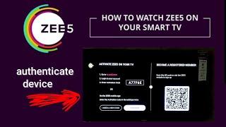 How to login Zee5 app on TV  Zee5 app Authenticate Device on Android TV #Zee5app