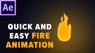 Cartoon Fire Animation in After Effects NO PLUGINS