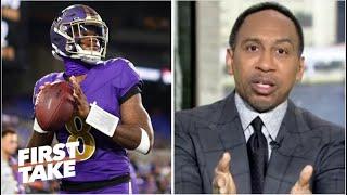 FIRST TAKE  Lamar Jackson is the best dual threat QB we ever seen - Stephen A. breaks Ravens win