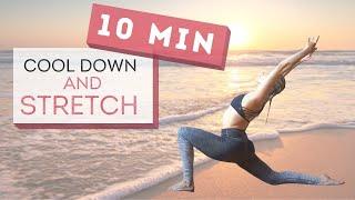 10 min FULL BODY STRETCH & COOL DOWN ROUTINE Recovery and Flexibility