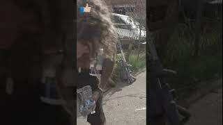 Blessing the homeless guy and his girlfriend who live in the Alley in Los Angeles