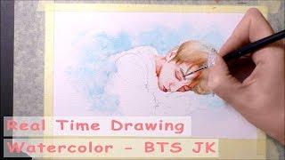 Draw with me Relaxing Real Time Watercolor Drawing