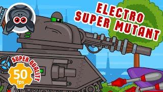 Electro Super Mutant. Tanks of the Future. Tank animation