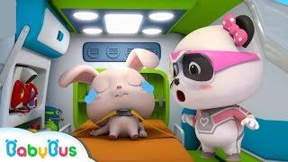 Super Panda Rescues Rabbit Momo  Super Panda Rescue Team  Firefighter Story  BabyBus Cartoon