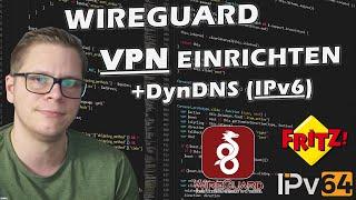 FRITZBOX VPN WireGuard einrichten und erklärt  + DynDNS mit DS-Lite #fritzbox @fritzbox