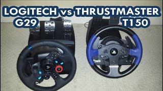 Logitech G29G923 vs Thrustmaster T150