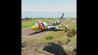 Look at This COLORFUL B747 Takeoff from short runway  4K UHD  MSFS