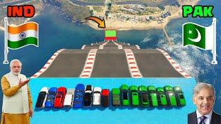 India Vs Pakistan  Gta 5 Indian Prime Minister Cars Vs Pakistan Prime Minister Cars Jump Challenge