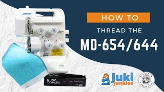 How To Thread The JUKI MO-654MO-644 Serger In depth