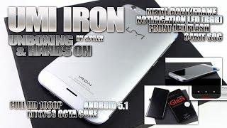 UMI IRON Unboxing & Hands On MTK6753 5.5 Full HD Android 5.1 64bit 3GB RAM Sony IMX214 Metal