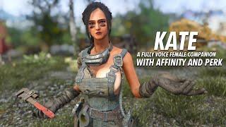 Fallout 4 - KATE COMPANION - Girl from Capital Wasteland? - Fully Voice Companion With Full Affinity