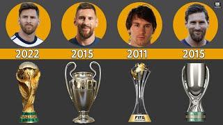 Lionel Messi Career Won All Trophies  World Cup  Champions League