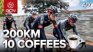 We Tried To Drink 10 Coffees On One Ride & This Is What Happened