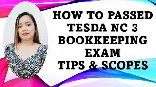 HOW TO PASSED TESDA NC 3 BOOKKEEPING ASSESSMENT?