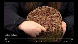 PART 1 - How to weave a round willow basket - The base