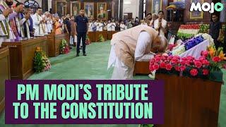 Narendra Modi Touches The Constitution At NDAs Parliamentary MeetingHis 3rd Oath As PM On Saturday