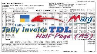 How to change tally invoice format  Tdl file for tally invoice  Self Learning