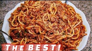 Classic Spaghetti and Meat Sauce  Meat Sauce Recipe  The simple way