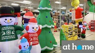 AT HOME CHRISTMAS DECORATIONS CHRISTMAS DECOR ORNAMENTS SHOP WITH ME SHOPPING STORE WALK THROUGH