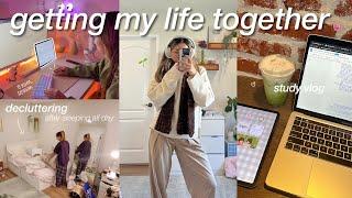 getting my life together after sleeping in all day ‍  productive week in my life  study vlog