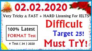 IELTS LISTENING PRACTICE TEST 2020 WITH ANSWERS  02.02.2020