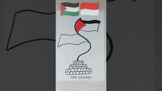 gambar bendera palestina dan Indonesia 