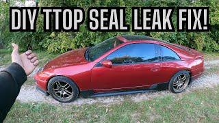 Nissan 300zx T-top leak repair + Window Roller Replacement