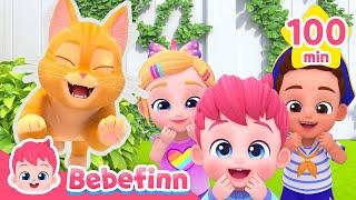 Meow  Explore Bebefinn House with the Cat Boo  Kids Songs and Nursery Rhymes +Compilation
