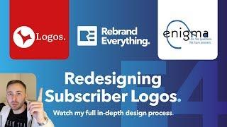 Subscriber Logo Redesign E4 • Logo Design Process