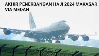 Kedatangan pesawat super BESAR di bandara kualanamu  Boeing 747-400 Garuda Indonesia ER-TRV