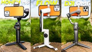 Insta360 Flow vs DJI OM6 vs Hohem M6 - Ultimate Gimbal Comparison