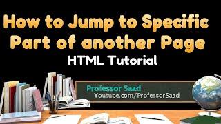 How To Create a Jump Link to a Specific Element on another Page  HTML Tutorial