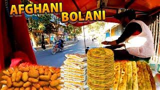 Breakfast in Kabul AF  AFGHANI Bolani and Paratha  Street Foods  Kabul  Milk  Rush