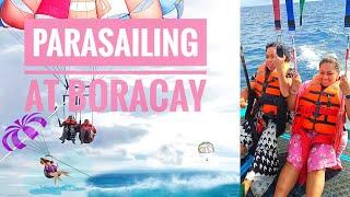 Parasailing Boracay  Day2 at Bora  @ShamVillaflores Travel Philippines