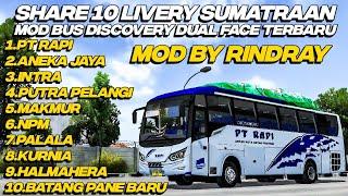 SHARE 10 LIVERY SUMATRAAN MOD BUS DISCOVERY DUAL FACE BY @RINDRAY FREE DOWNLOAD  BUSSID