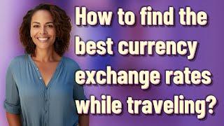 How to find the best currency exchange rates while traveling?