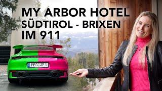 Im My Arbor Plose Wellnesshotel in Südtirol - Brixen mit meinem Porsche 911 992 Carrera T