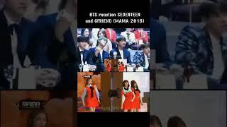 BTS reaction to Seventeen and Gfriend