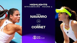 Emma Navarro vs. Alizé Cornet  2024 Strasbourg Round 1  WTA Match Highlights