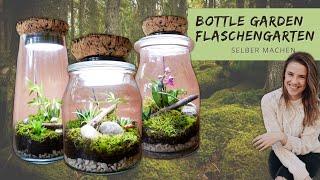 DIY Glass Garden terrarium  Japanese Bottle Garden for Home Ikea Hack